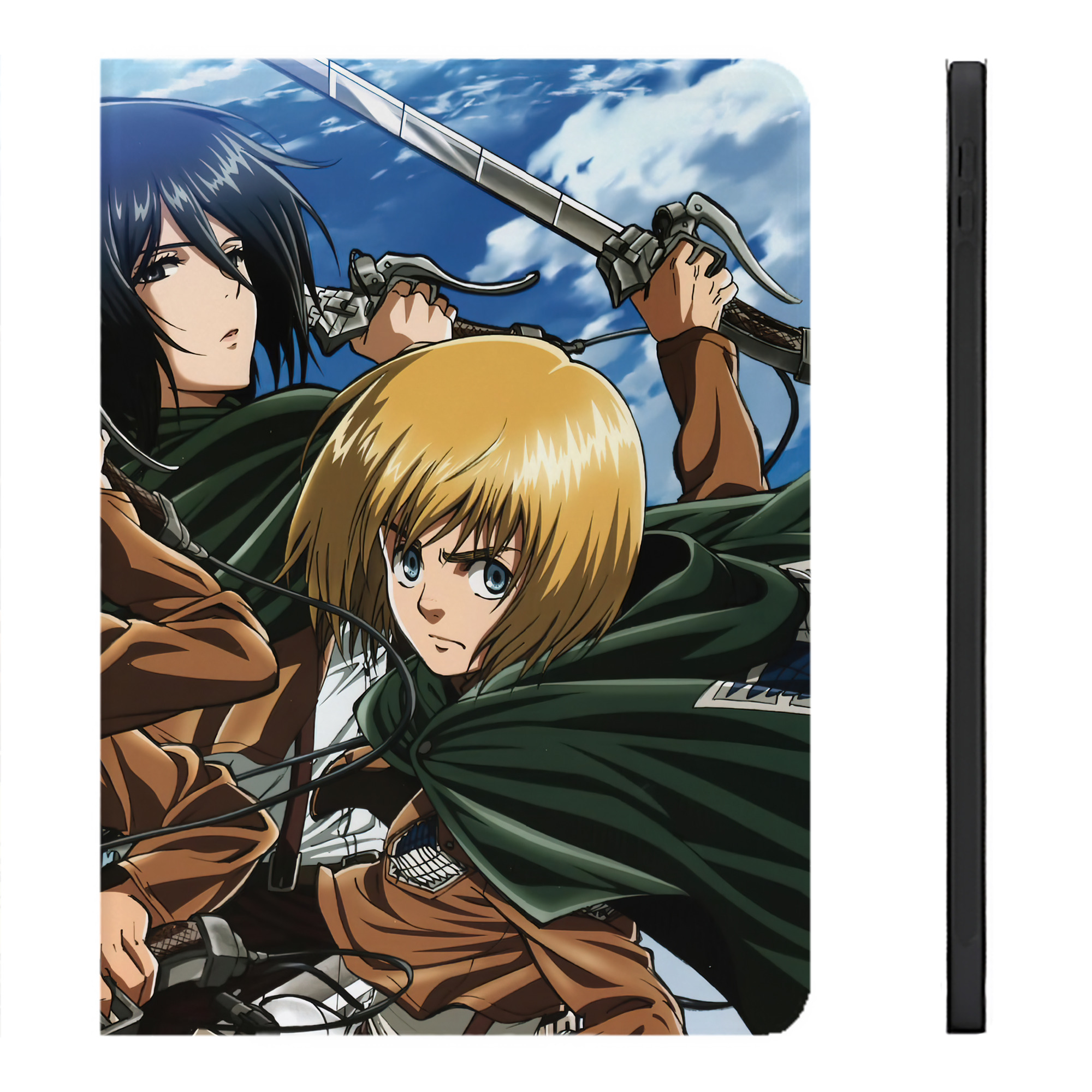 （画像用） 進撃の巨人 Attack on Titan IPadケース ペンホルダー付き ブックスタイルデザイン